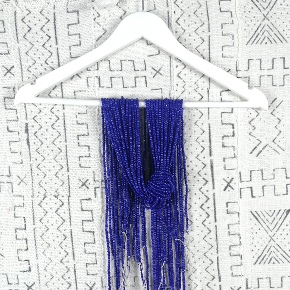 "Lavish" Adjustable African Waist Beads Blue - Picture 3 of 5